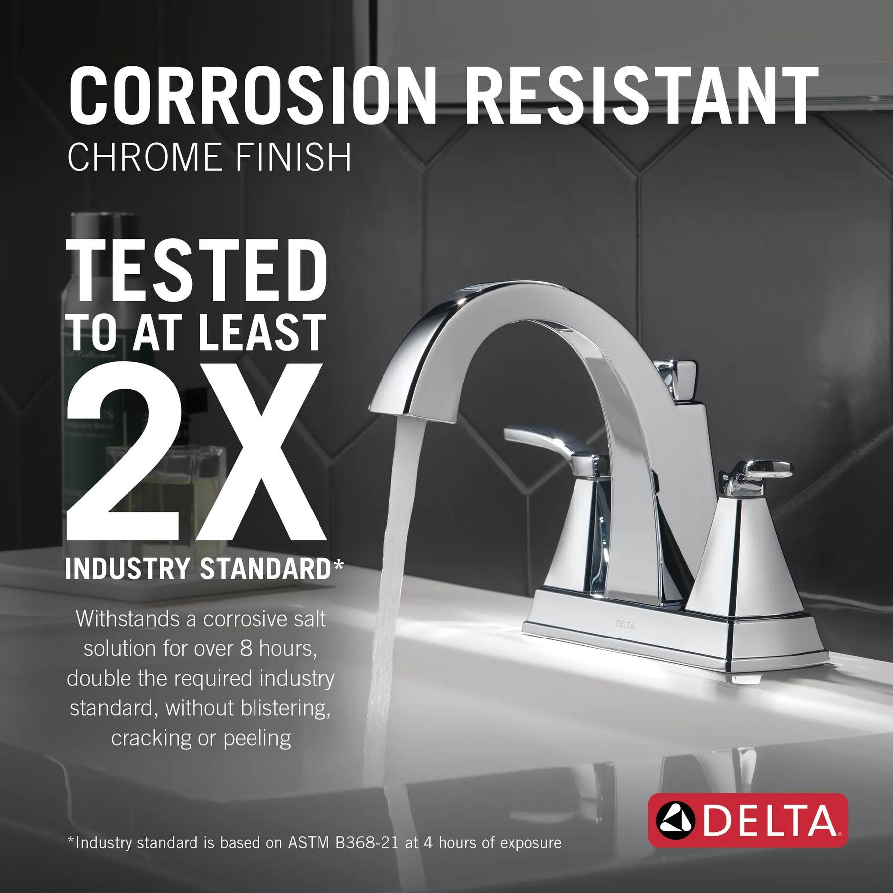 Two Handle Centerset Bathroom Faucet