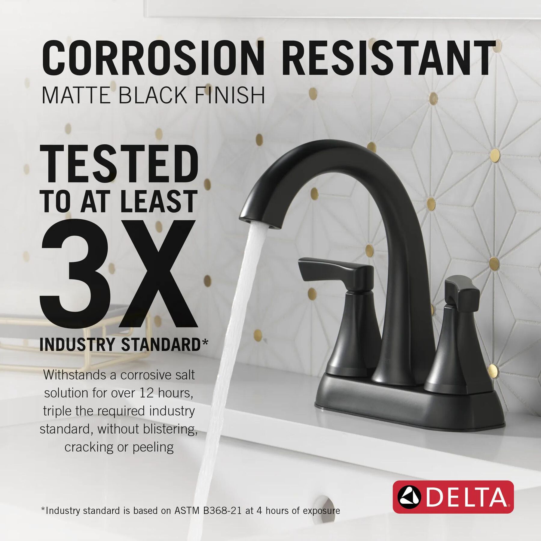 Two Handle Centerset Bathroom Faucet