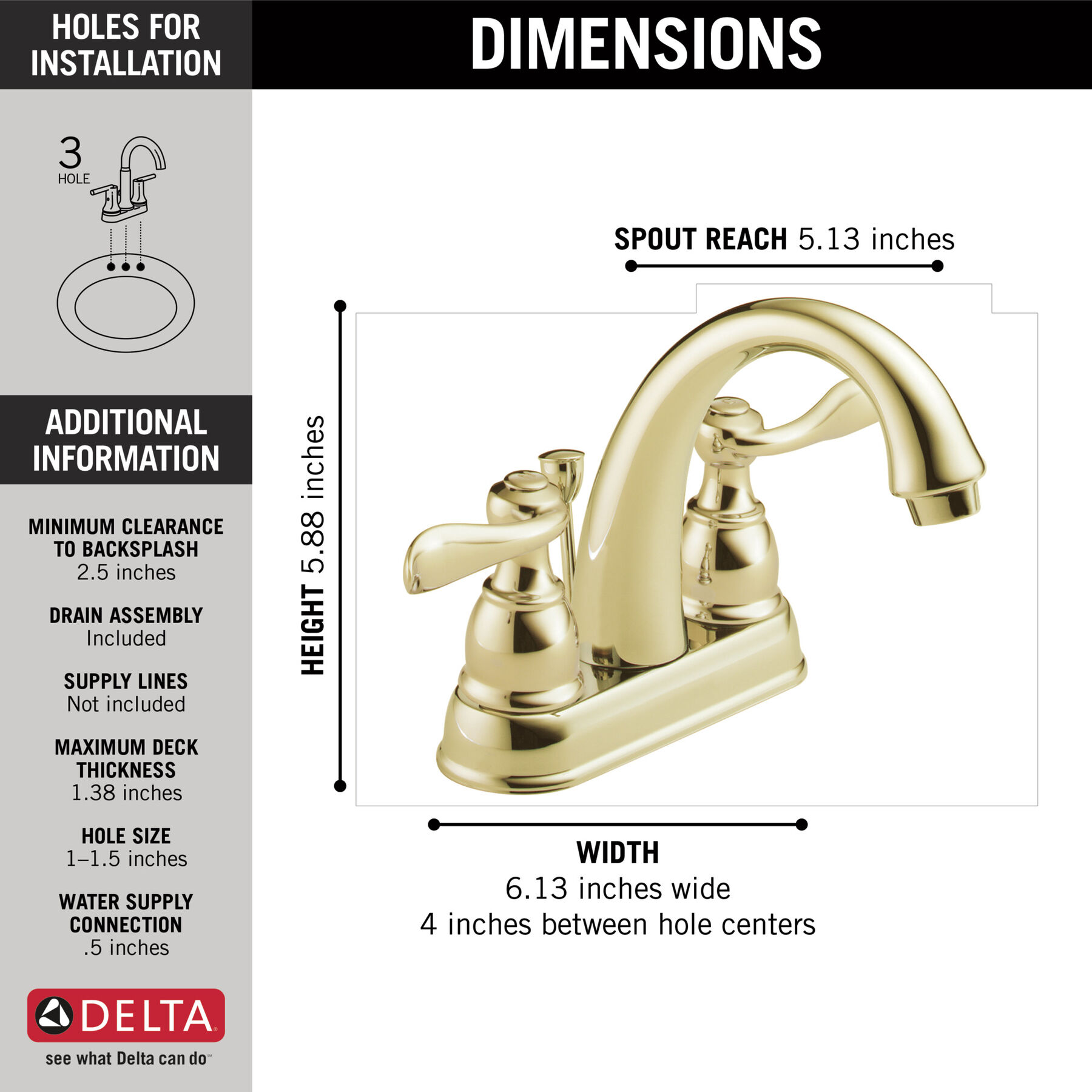 Centerset Bathroom Faucet (Recertified)