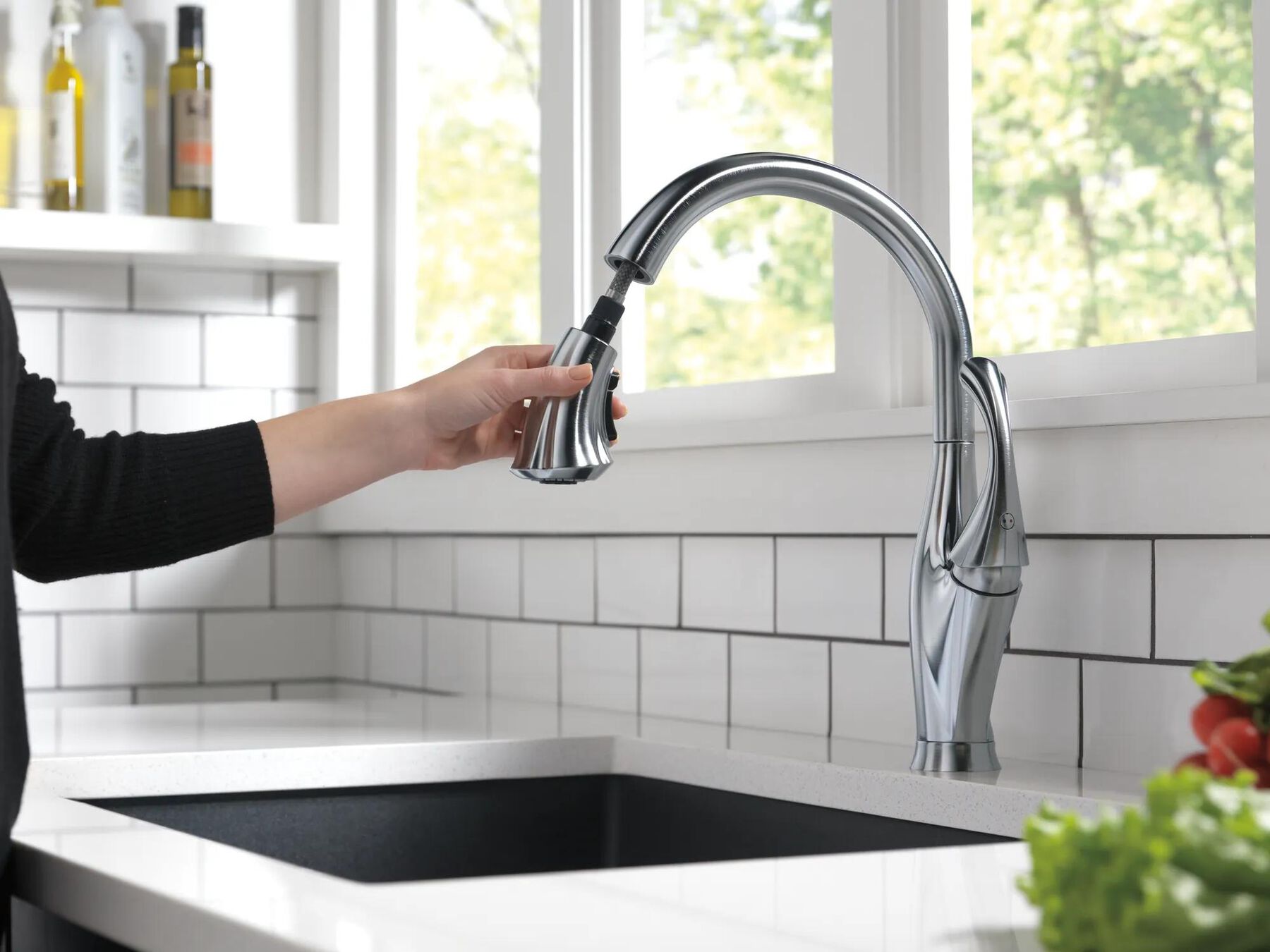 Single Handle Pull-Down Kitchen Faucet with ShieldSpray&reg; Technology