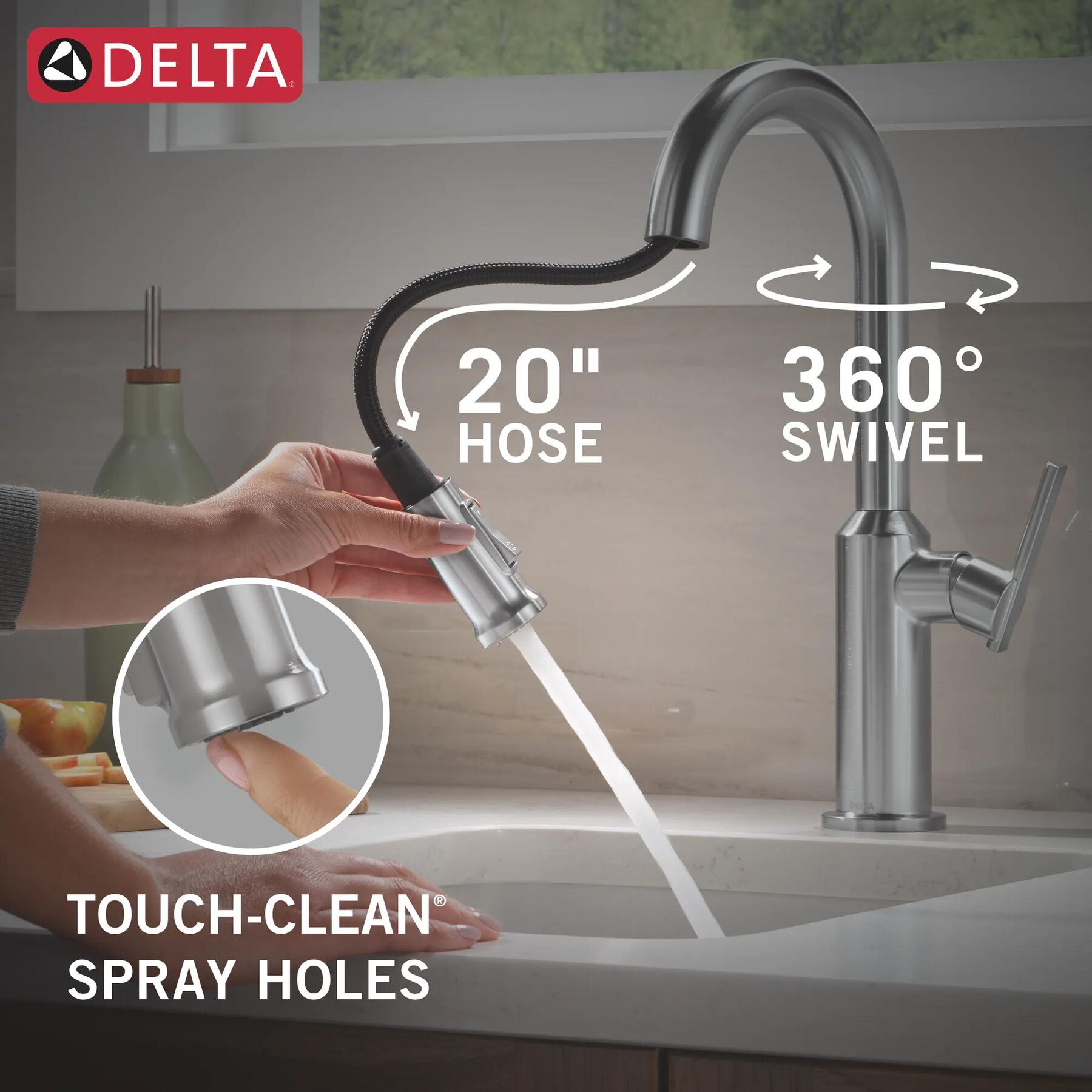 Single Handle Pull-Down Bar/Prep Faucet