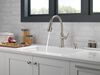 Single Handle Pull-Down Kitchen Faucet with Soap Dispenser and ShieldSpray Technology