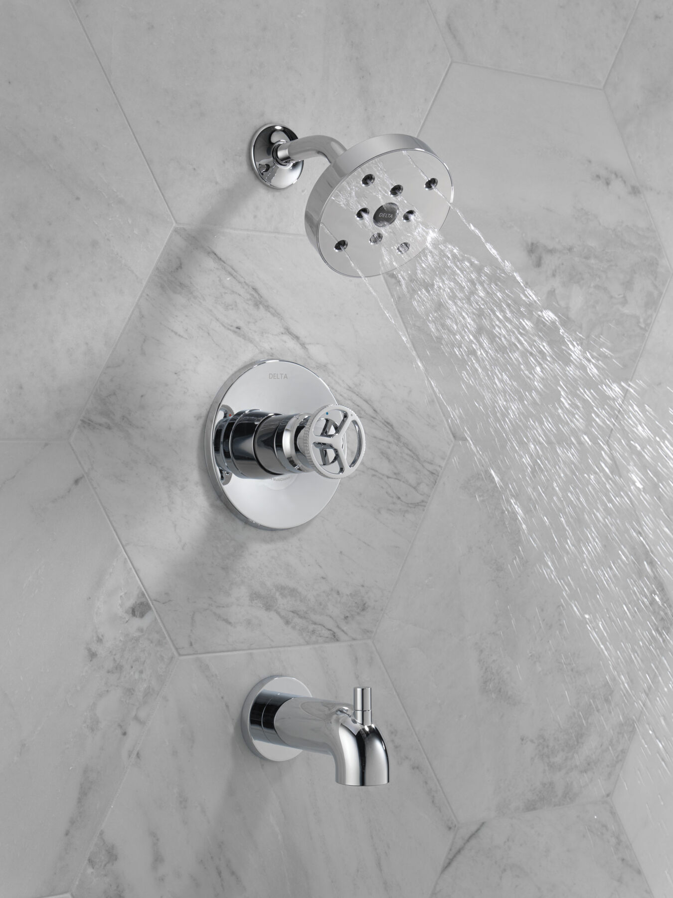 H<sub>2</sub>Okinetic&reg; Tub Shower Trim