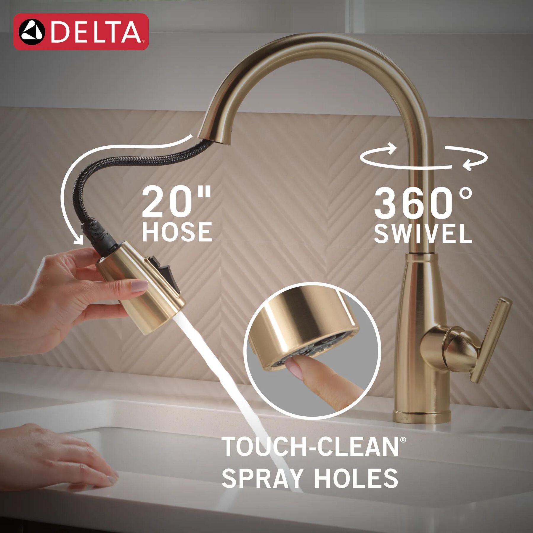 Single Handle Pull-Down Kitchen Faucet with Soap Dispenser and ShieldSpray&reg; Technology (Recertified)
