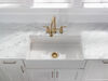 Two Handle Pull-Down Bridge Kitchen Faucet