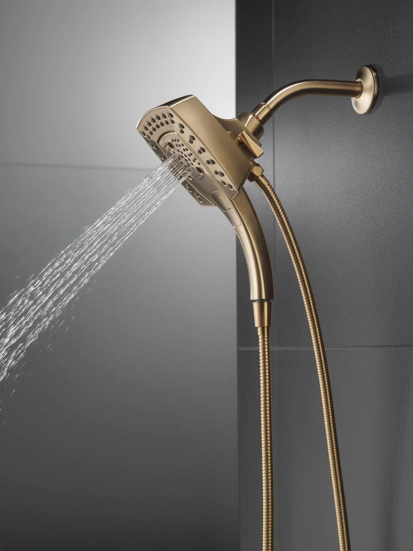 H<sub>2</sub>Okinetic&reg; In2ition&reg; 5-Setting Two-in-One Shower