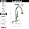 Touch<sub>2</sub>O&reg; Technology Kitchen Faucet with Touchless Technology (Recertified)