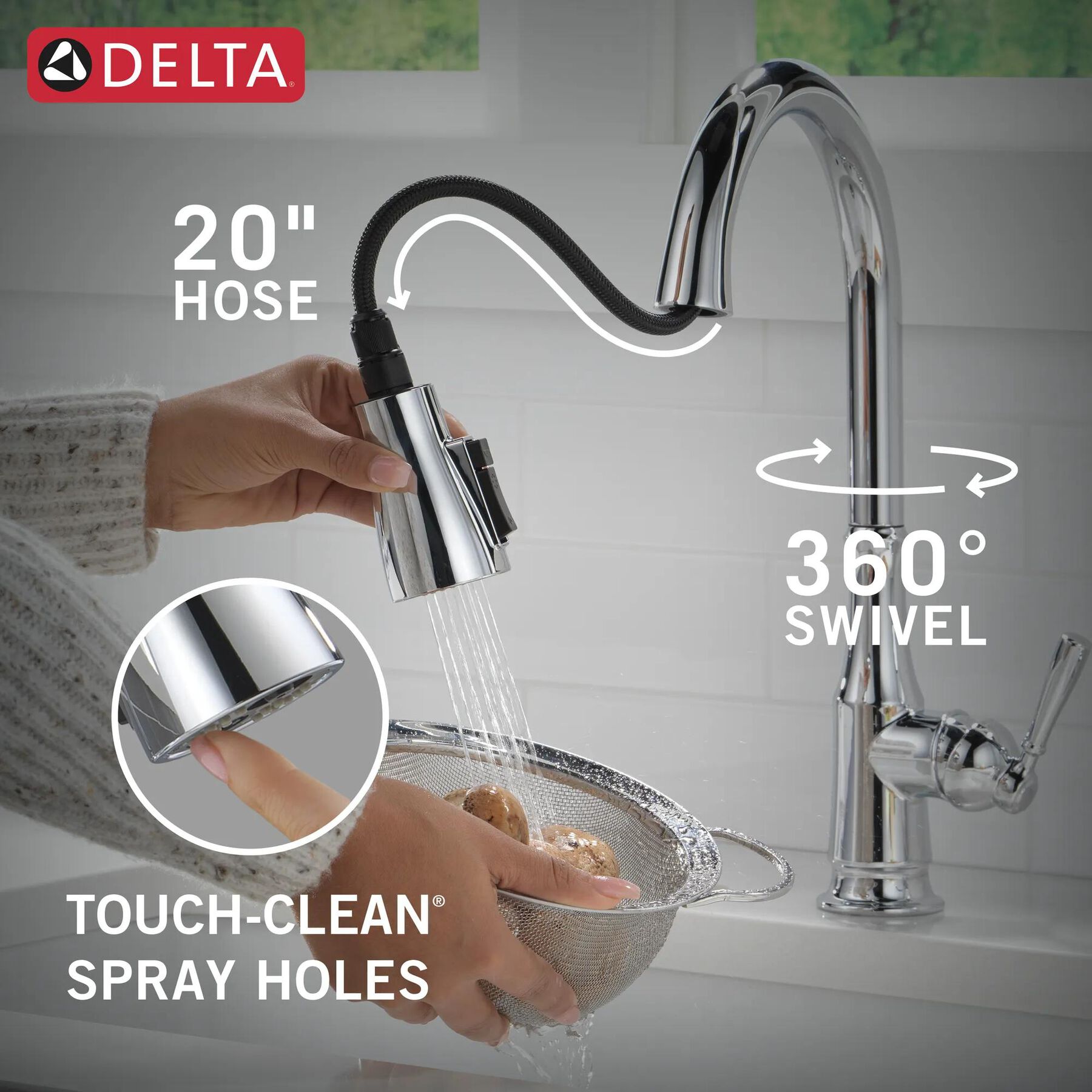 Pull-Down Kitchen Faucet w/Soap (Recertified)