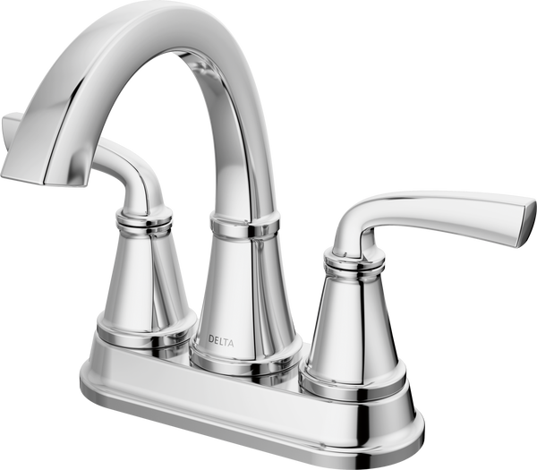 Two Handle Centerset Bath Faucet in Chrome 25864LF | Delta Faucet