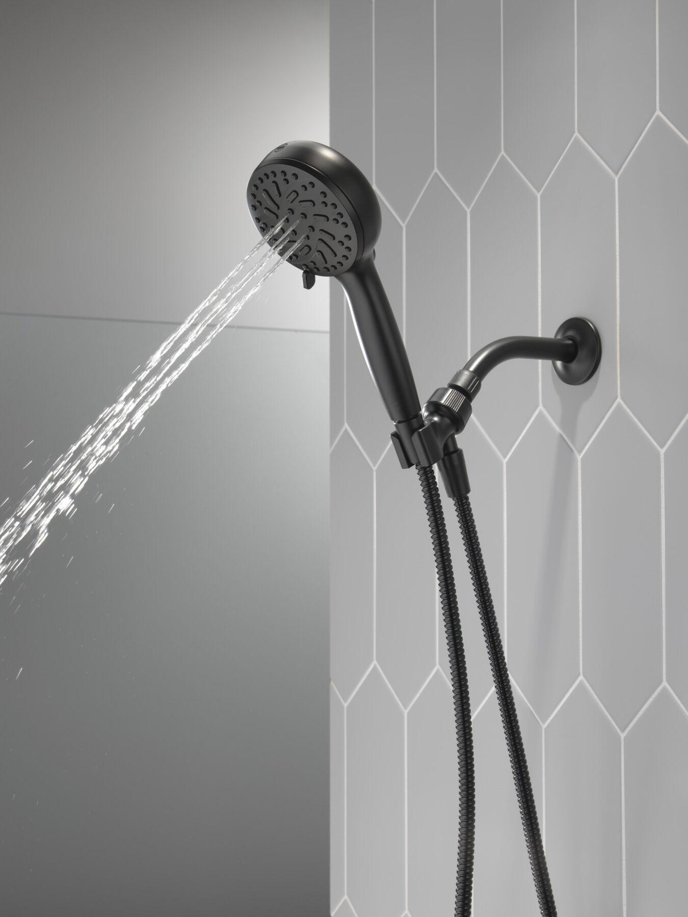 6-Setting Hand Shower with Cleaning Spray