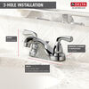 Two Handle Centerset Bathroom Faucet (Recertified)