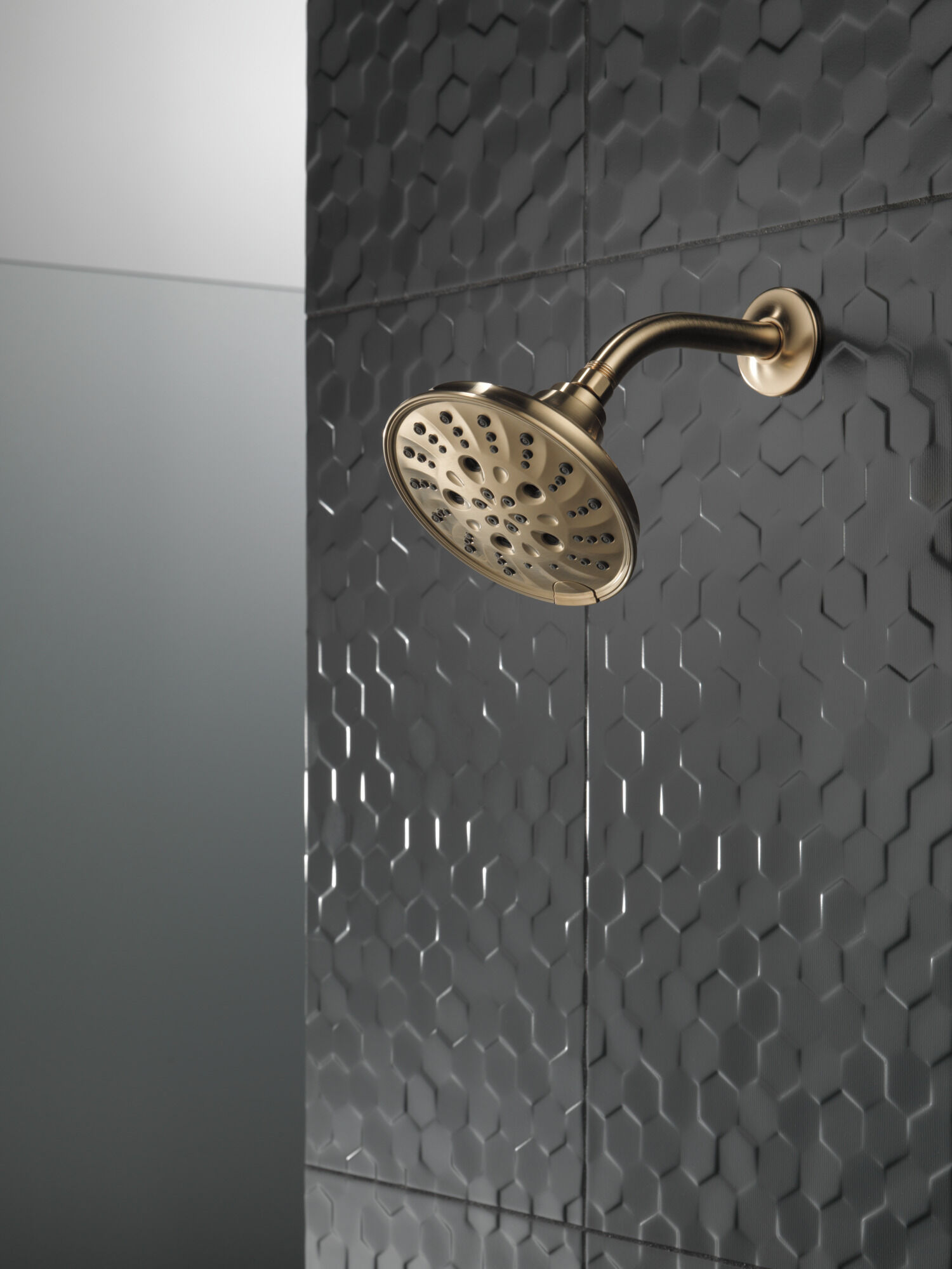 H2Okinetic® 5-Setting Traditional Raincan Shower Head in Lumicoat