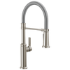 Single Handle Pull-Down Kitchen Faucet With Spring Spout