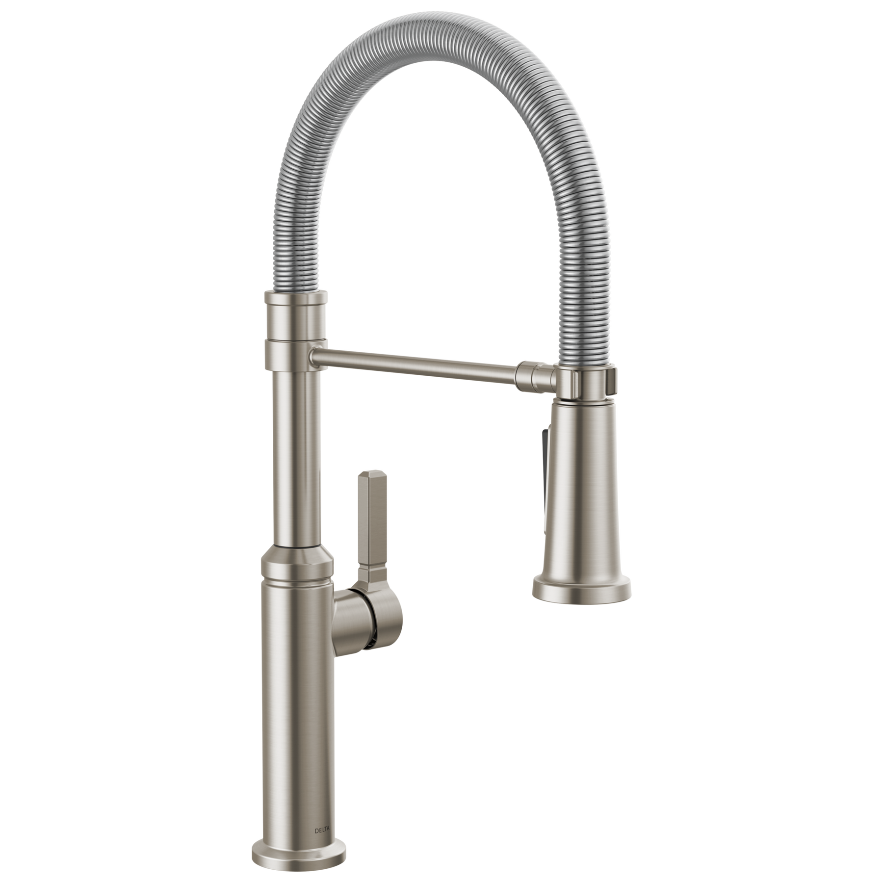Single Handle Pull-Down Kitchen Faucet With Spring Spout