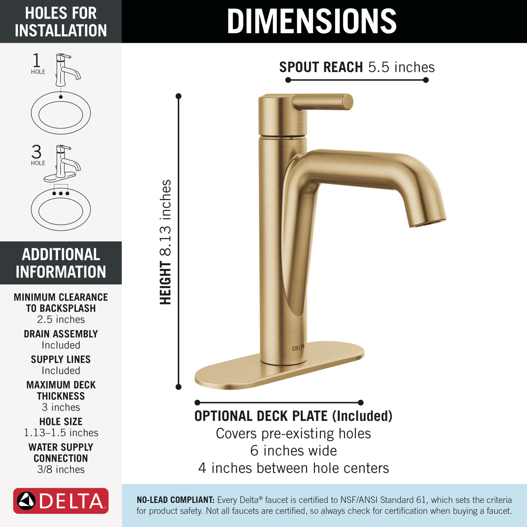 Single Handle Bathroom Faucet