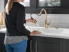 Single Handle Pull-Down Kitchen Faucet with Soap Dispenser and ShieldSpray &reg; Technology (Recertified)