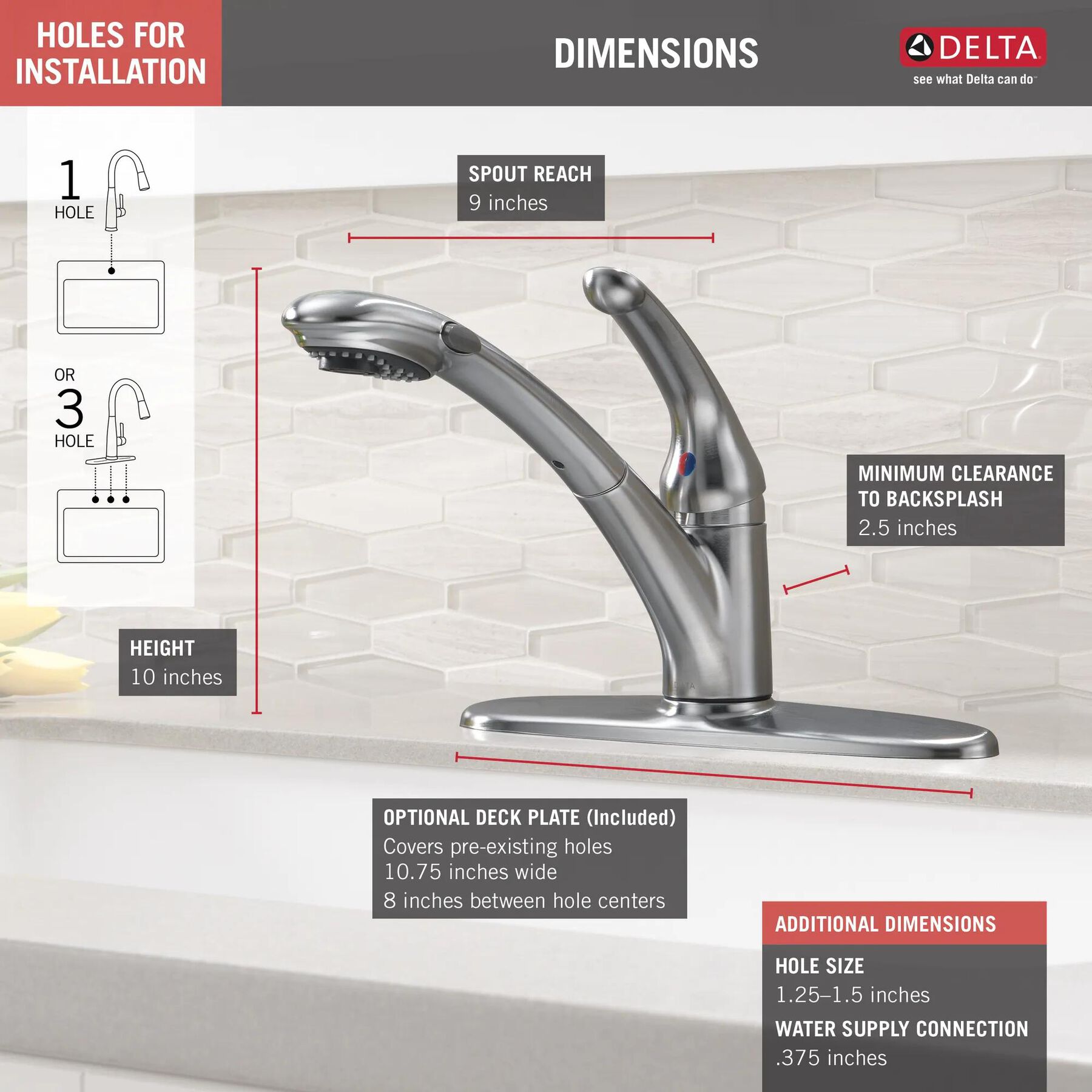 Pull-Out Kitchen Faucet (Recertified)