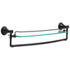 24" Glass Shelf with Removable Bar