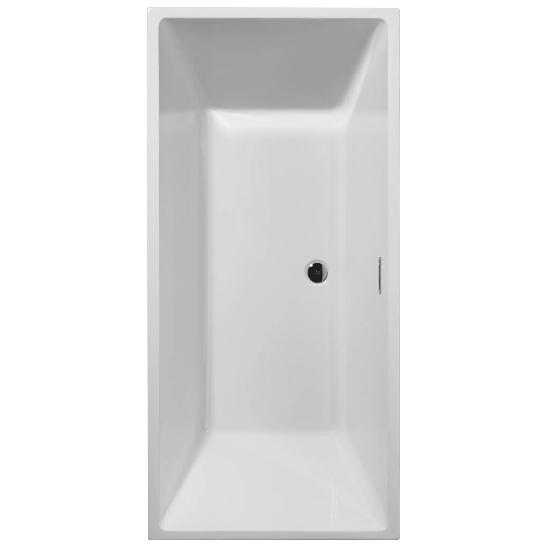 67 in. x 32 in. Freestanding Tub with Center Drain