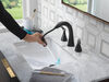 Two Handle Widespread Pull-Down Bathroom Faucet