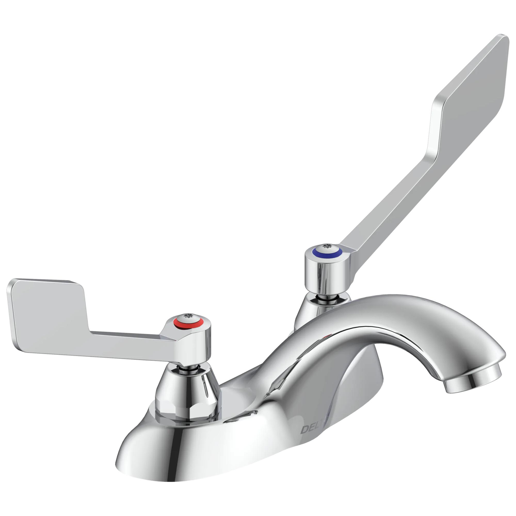 Two Handle Centerset Bathroom Faucet - Less Pop-Up