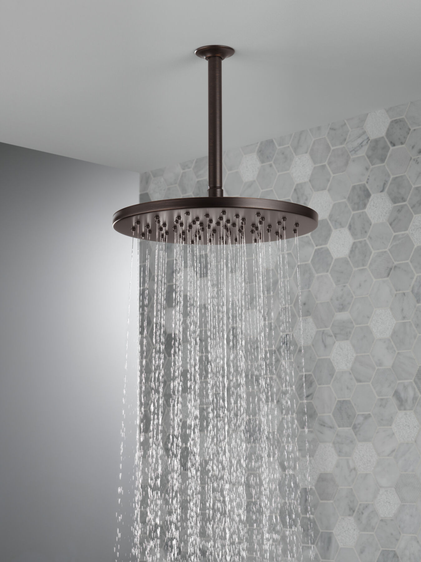 Single-Setting Metal Raincan Shower Head (Recertified)