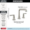 Two Handle Widespread Bathroom Faucet