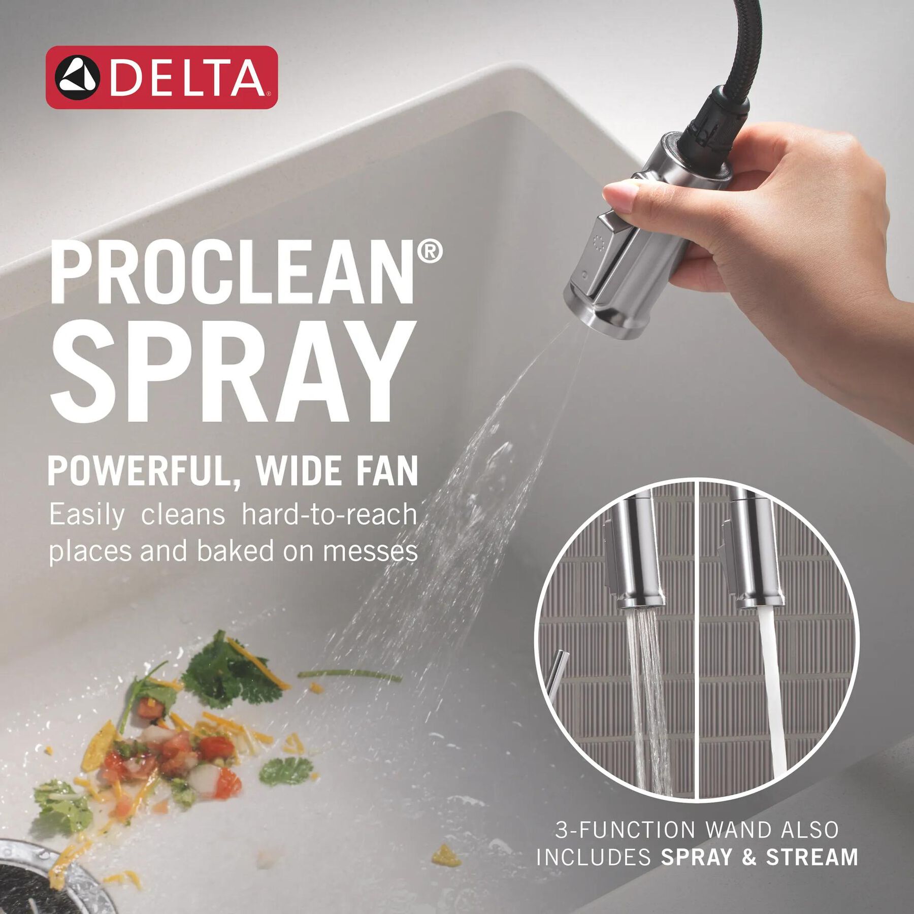 Touch2O&reg; Technology Kitchen Faucet with Touchless Technology