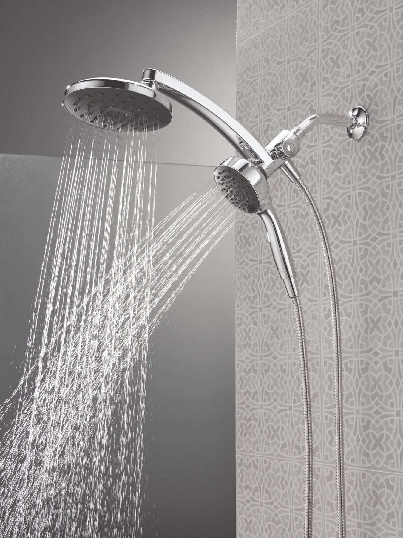 PivotPro&trade; 3-in-1 Combination Shower with TouchClean&reg; Spray Face