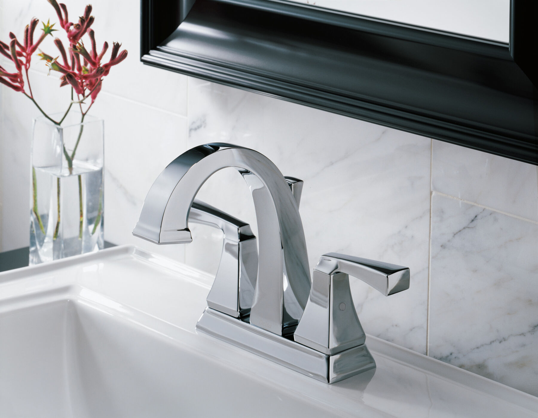 Two Handle Centerset Bathroom Faucet (Recertified)