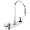 Two Handle 8 In Cast Deck-Mount Faucet