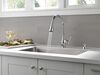 Single Handle Pull-Down Kitchen Faucet with Soap Dispenser