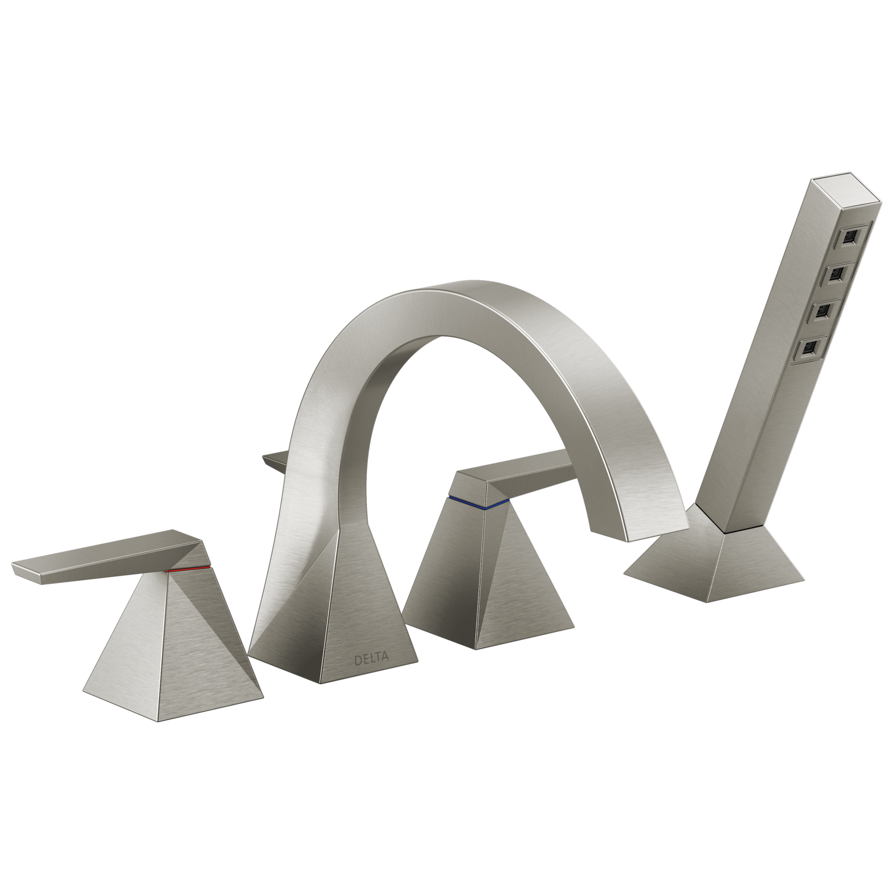 Two-Handle Roman Tub Trim with Hand Shower
