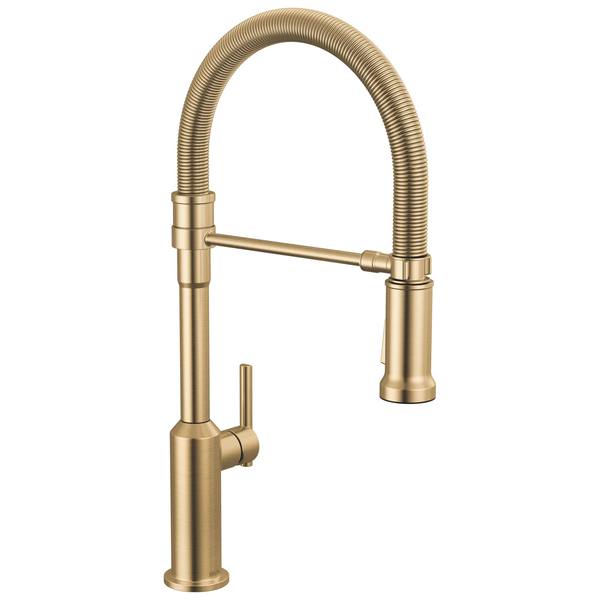 Single Handle Pull-Down Kitchen Faucet With Spring Spout in