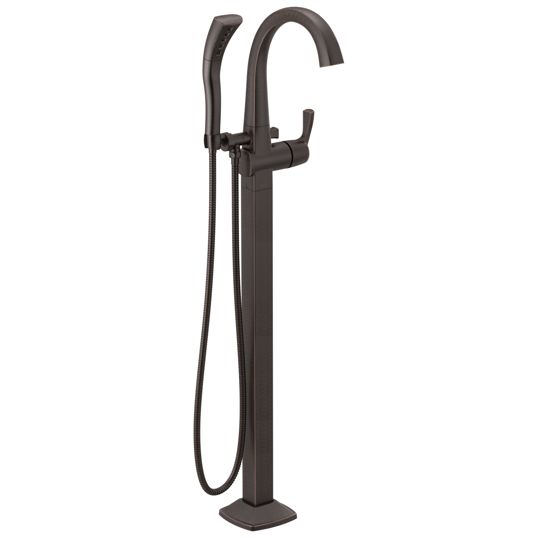 Single Handle Floor Mount Tub Filler Trim