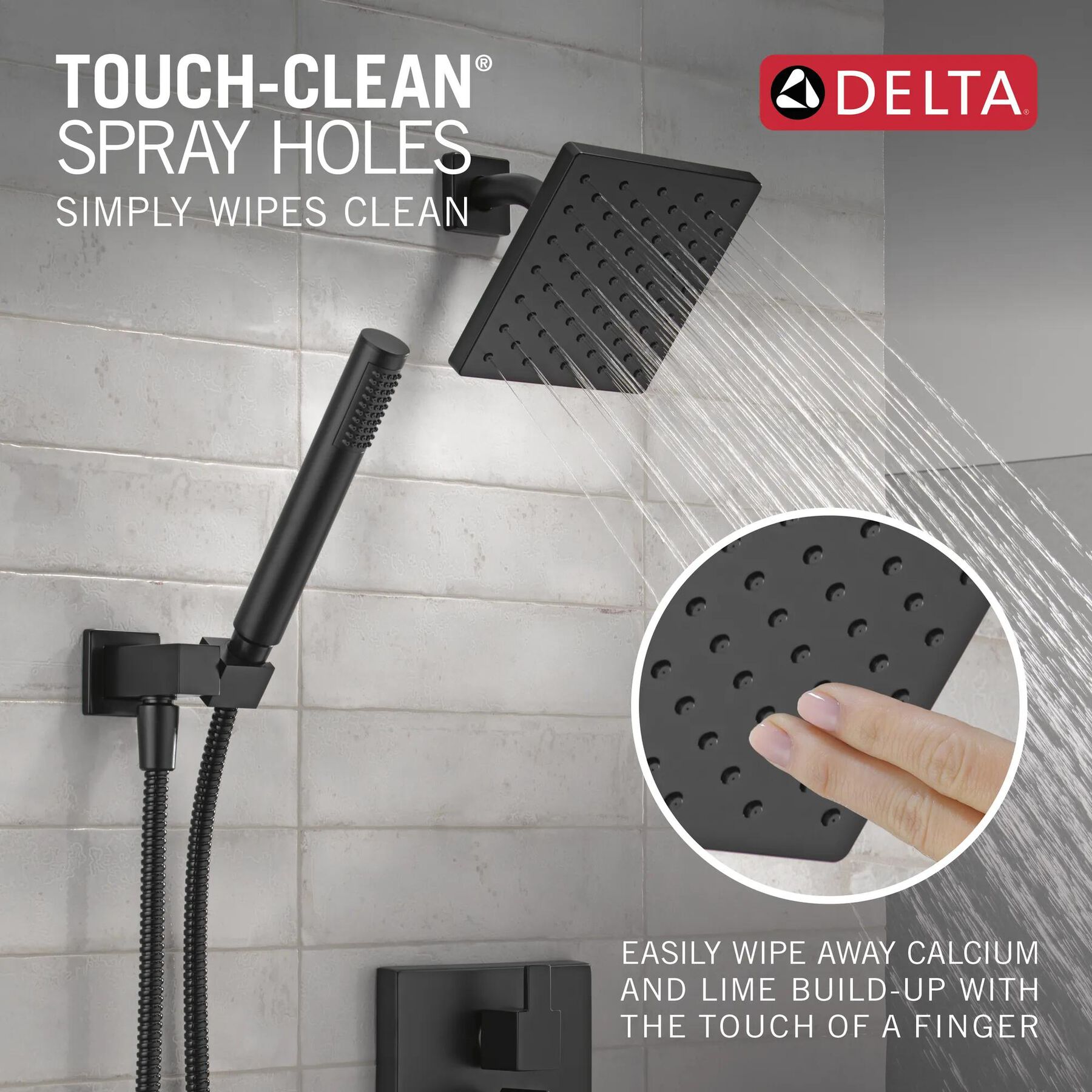 14S Shower Trim w Fixed Head & Hand Shower