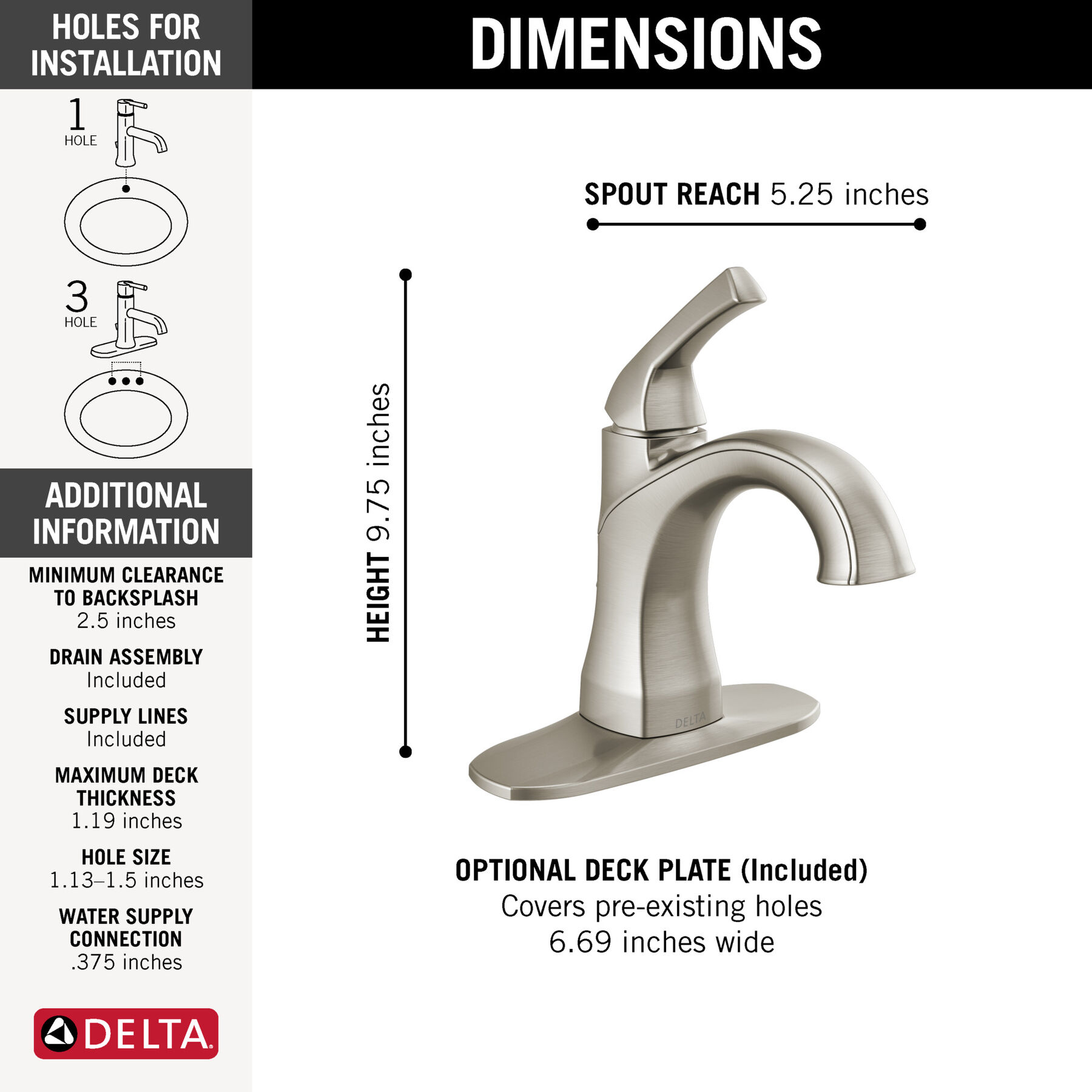 Single Handle Centerset Faucet
