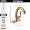 Single Handle Pull-Down Bathroom Faucet