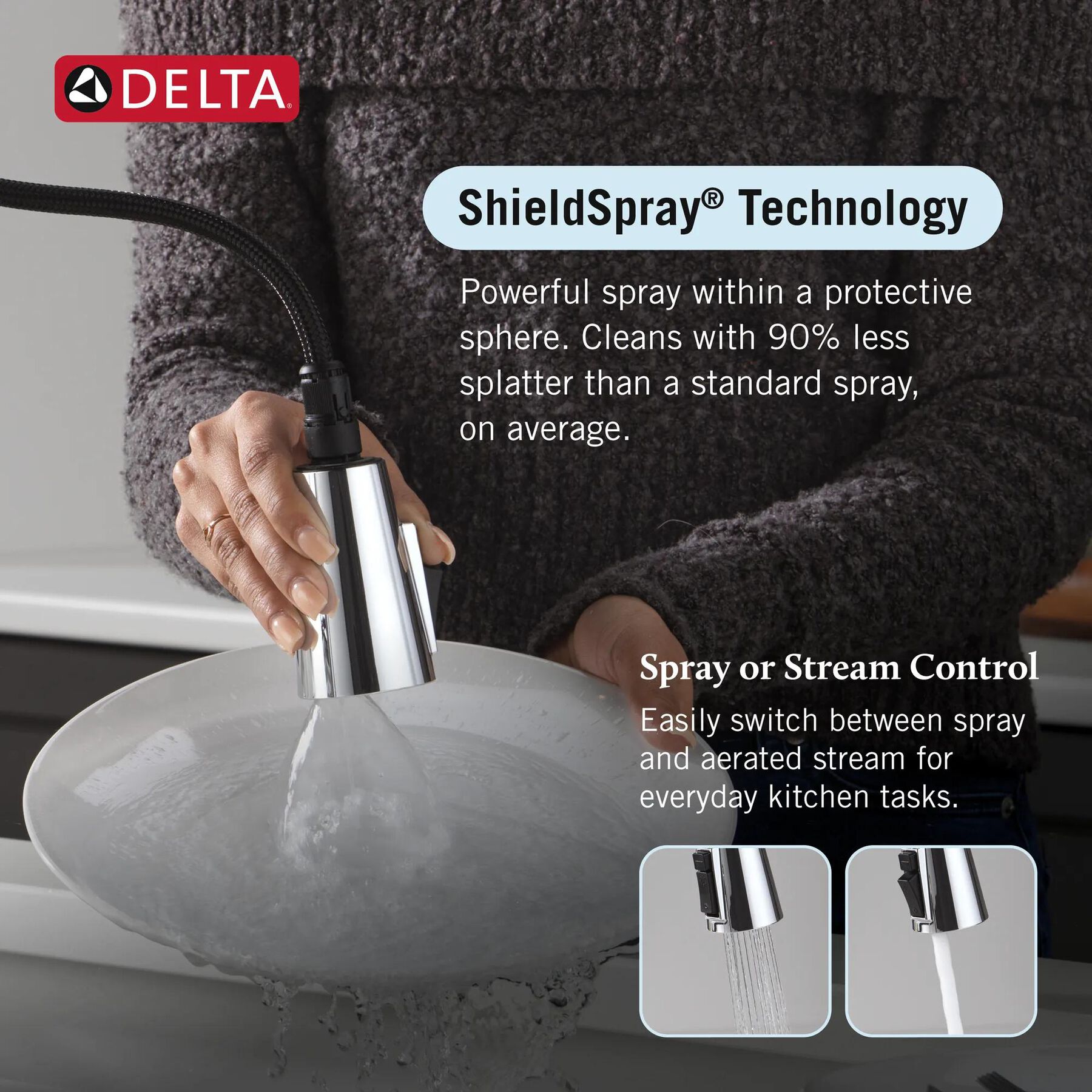 Single Handle Kitchen Pull-Down Faucet with Touch2O Technology