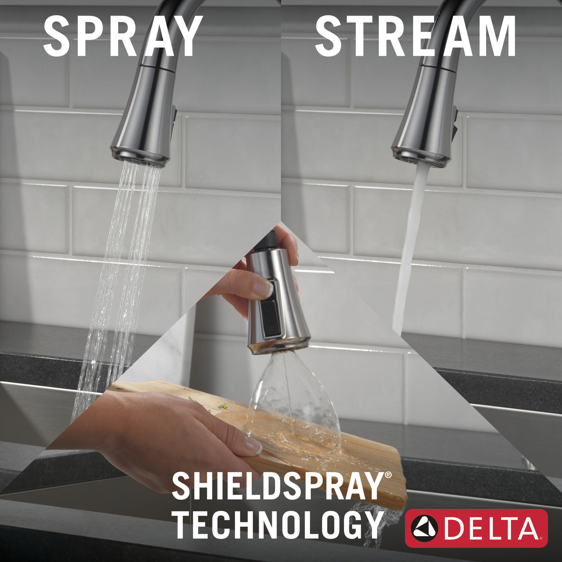 Single Handle Pull-Down Kitchen Faucet