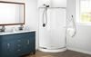 38x38 Corner Shower Bundle - Framed Round