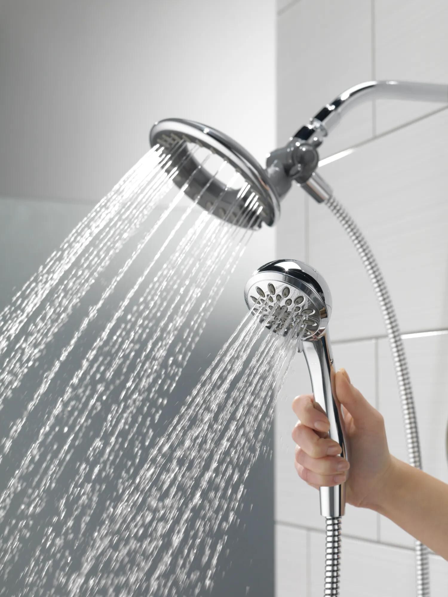 In2ition® 4-Setting Two-in-One Shower in Chrome 58065 | Delta Faucet
