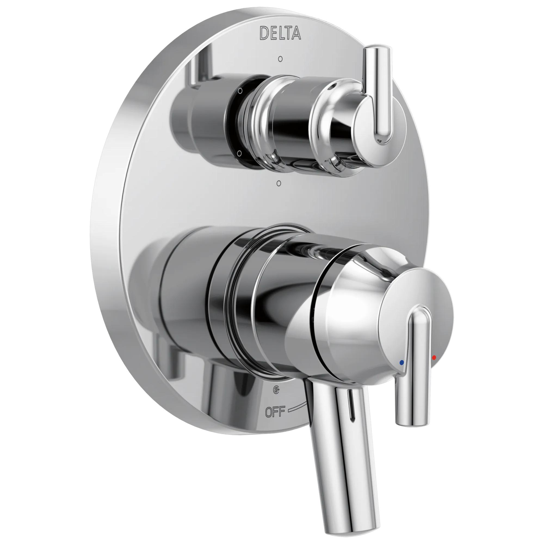 Contemporary Two Handle Monitor&reg; 17 Series Valve Trim with 6-Setting Integrated Diverter