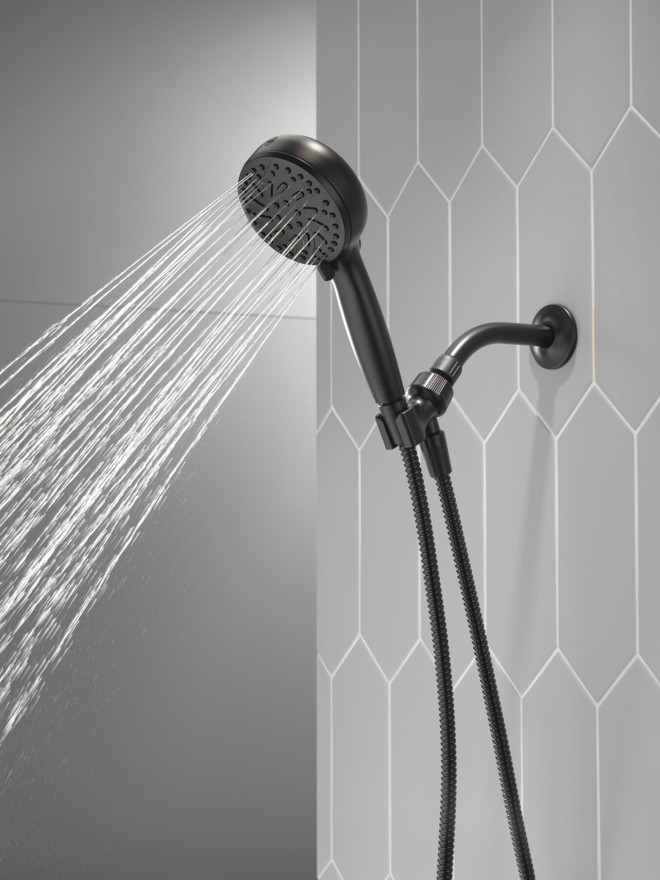 6-Setting Hand Shower with Cleaning Spray