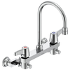 Two Handle 8 In Wallmount Service Sink Faucet
