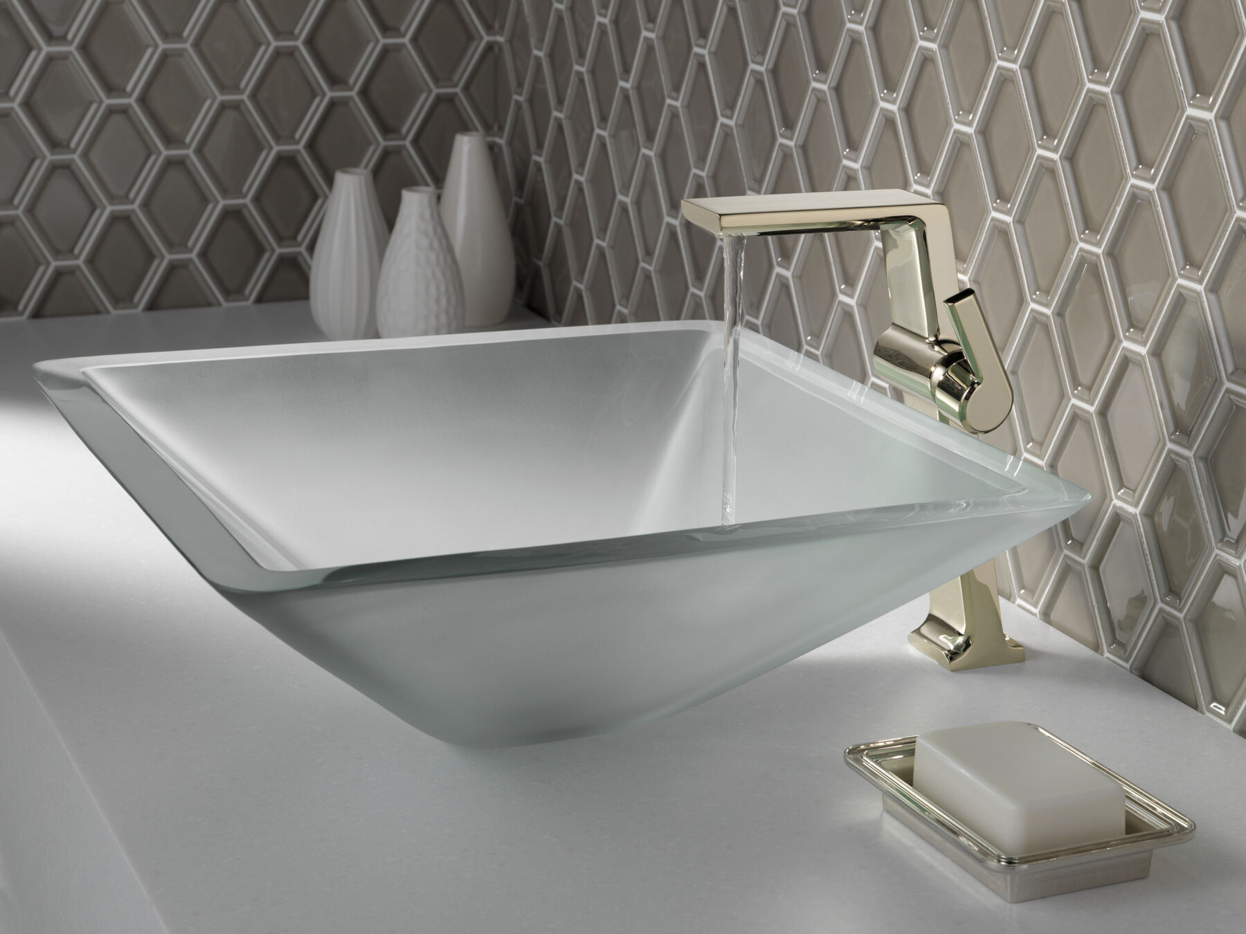Single Handle Vessel Bathroom Faucet