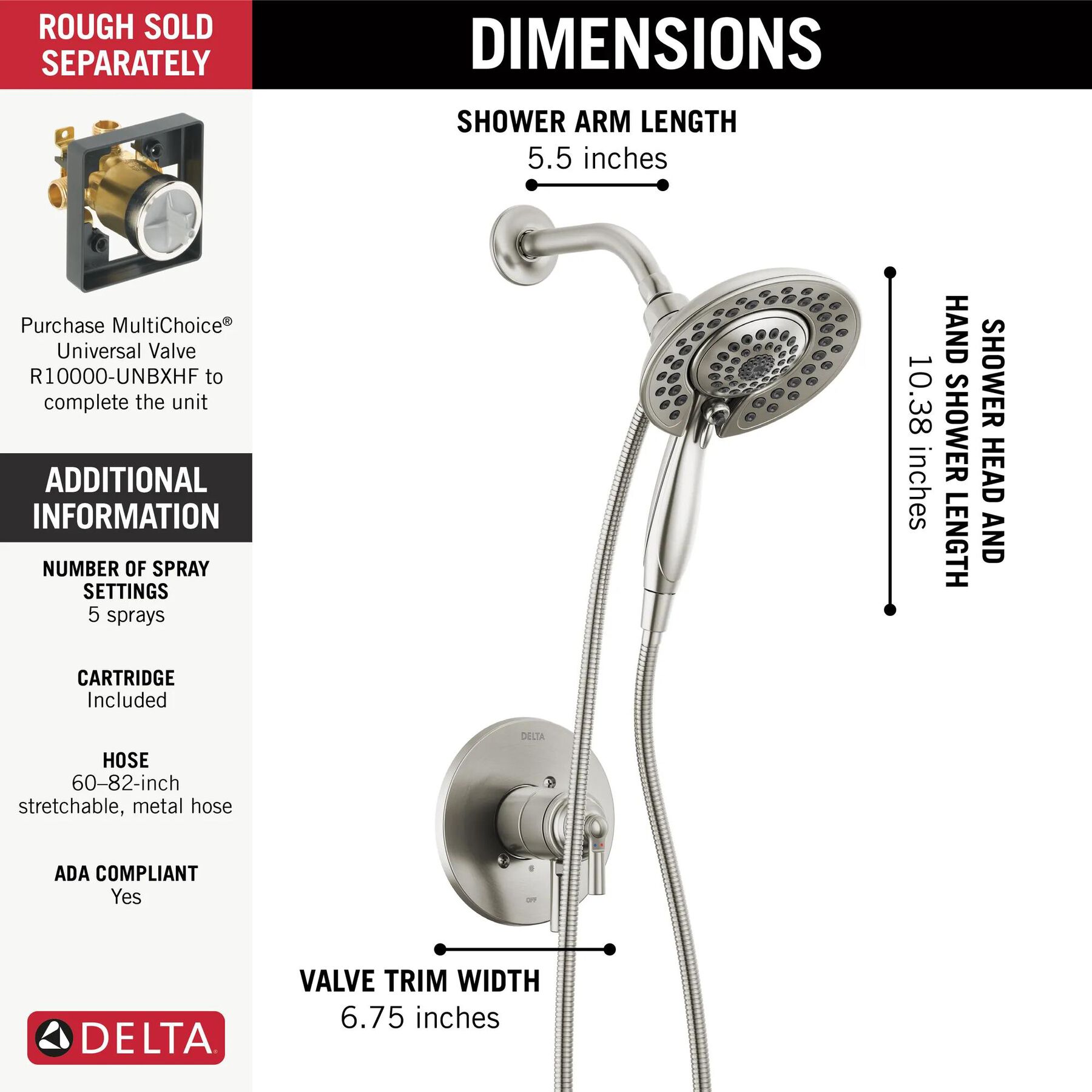 Monitor&reg; 17 Series Shower Trim with In2ition&reg; (Recertified)