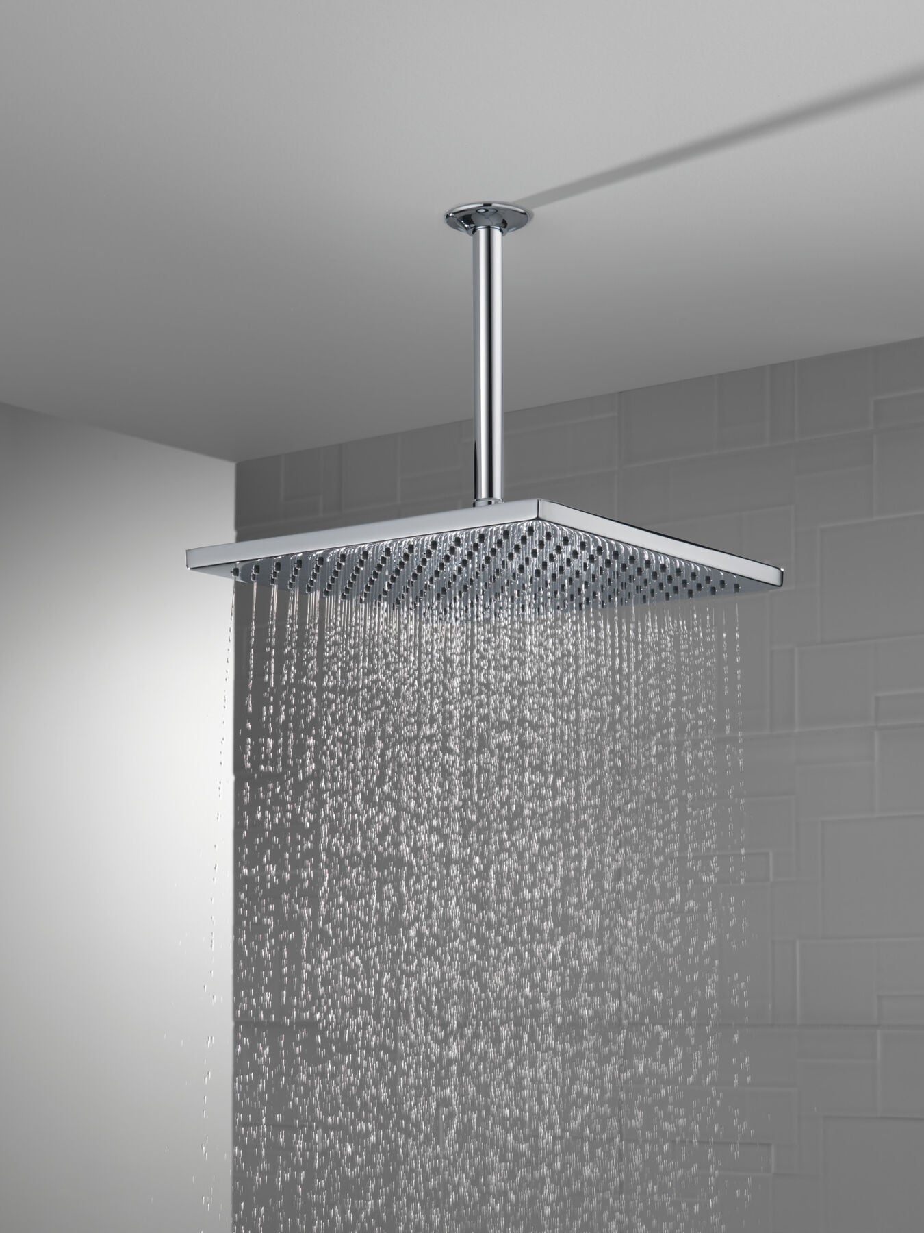 Single-Setting Metal Raincan Shower Head