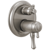 Traditional 2-Handle TempAssure&reg; 17T Series Valve Trim with 3-Setting Integrated Diverter