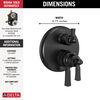 Traditional 2-Handle Monitor 17 Series Valve Trim with 3 Setting Diverter